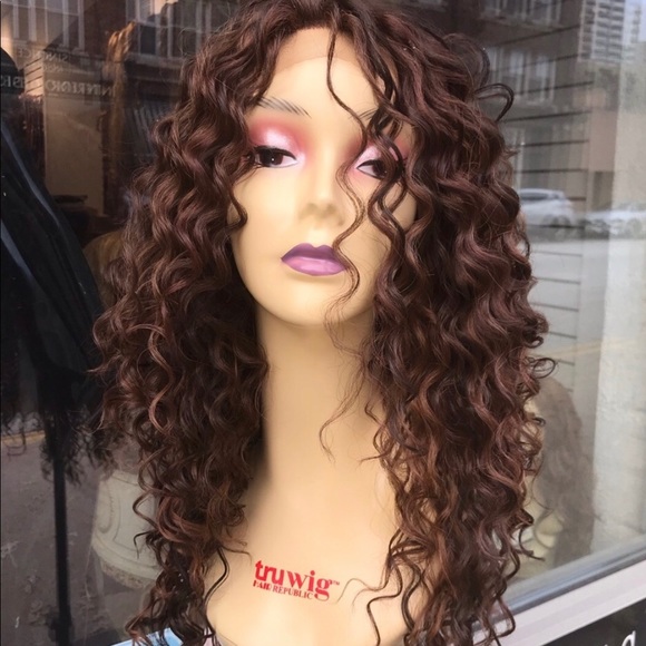 Long curly copper ginger brown Lacefront wig 2020 - Picture 7 of 8